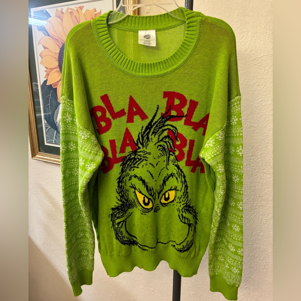 Green Grinch Holiday Sweater